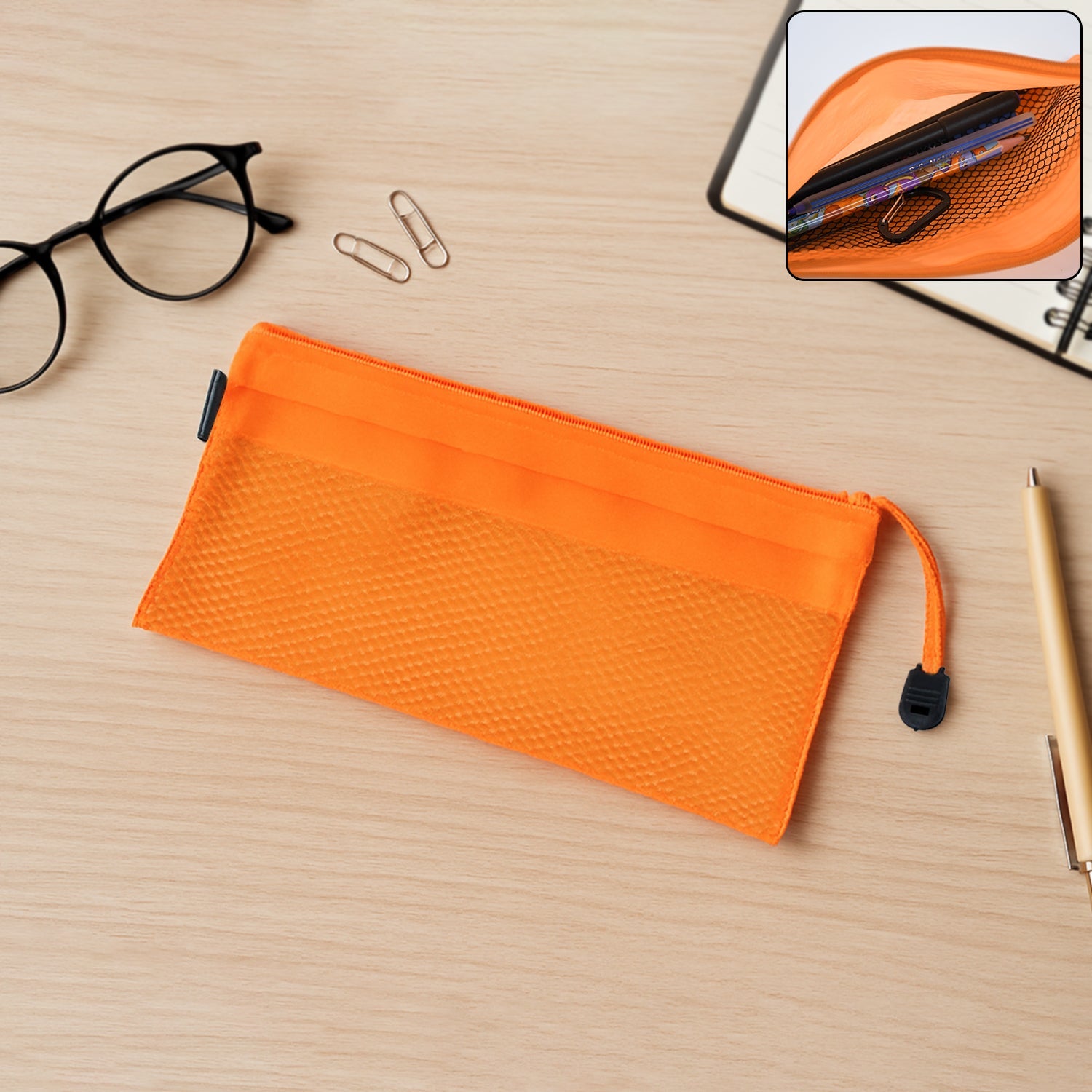 Desk Zip Mesh Supplies Bag Desk Zip Mesh Supplies Bag